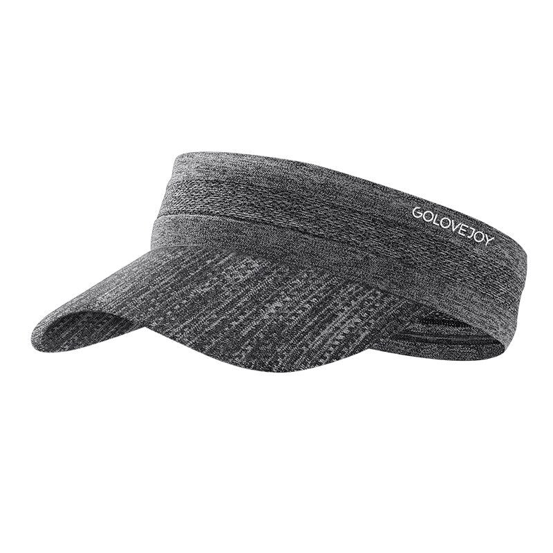 UPF50+ SunShade Running Hat Quick-Dry Baseball Cap Tennis Fishing Hat Sweat-Absorbent Adjustable Hair Band Sports Cap