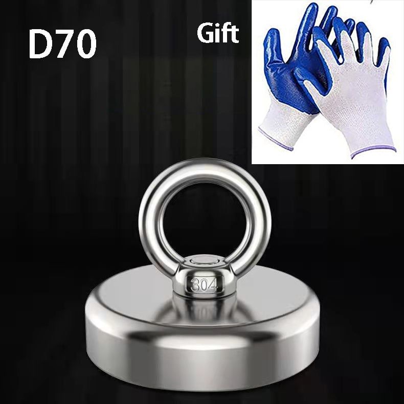 D20 - D90 Search Magnet Ultra Strong Neodymium Magnets Fishing Strong Magnetic Rings Powerful Salvage Magnet Rare Earth Magnets
