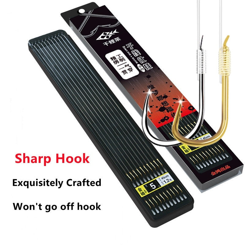 20 Hook /10 Pair of New Fine Packaging Fishing Tackle Fishing Line Double Hook Manual Double Hook Fishing Hook Bait