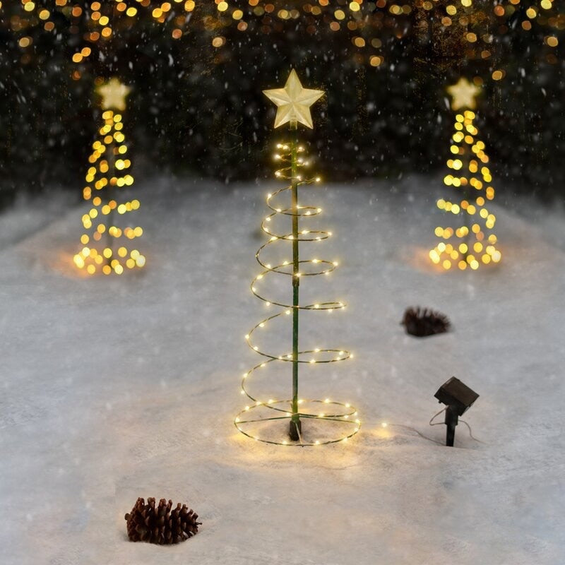 Solar Led Light Outdoor Christmas Tree Decorations Solar Powered String Lights New Year 2023 Ornaments Garden Decoration Garland