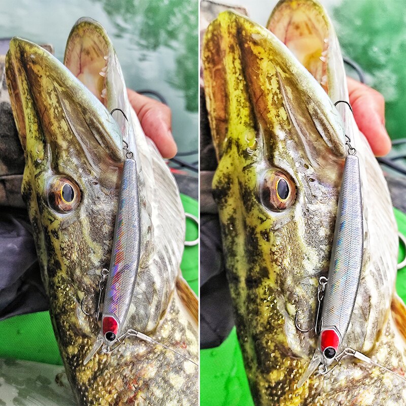 TSURINOYA NEW Suspending Minnow Fishing Lure DW70 100SP 100mm 9.5g Artificial Swimbait Wobbler Jerkbait Pike Bass Lure Crankbait