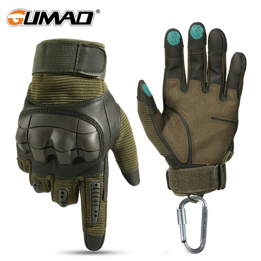 Military Tactical Touch Screen Gloves PU Leather Full Finger Glove Airsoft Paintball Bicycle Hunting Hiking Cycling Men Mittens