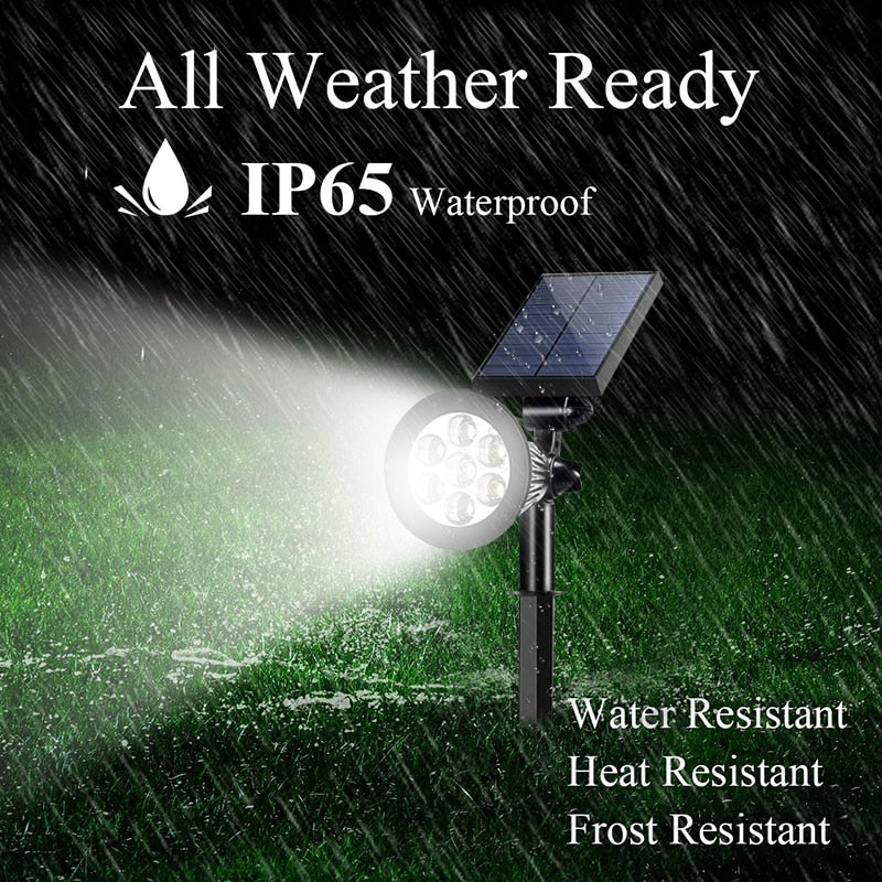 LED Outdoor Solar Lights RGB Changing Lawn Ground Lamp IP65 Waterproof Landscape Spotlights Garden Decoration Outdoor Lights