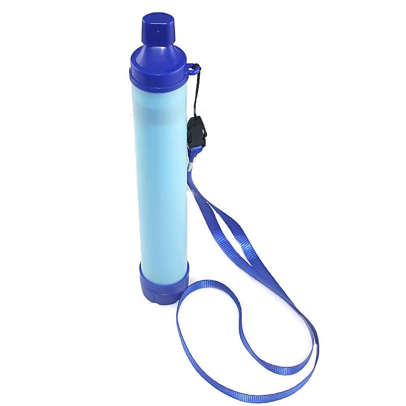 Outdoor Survival Emergency Direct Drinking Water Filtering Tool Disinfection Individual Water Purifier Portable Filter Straw