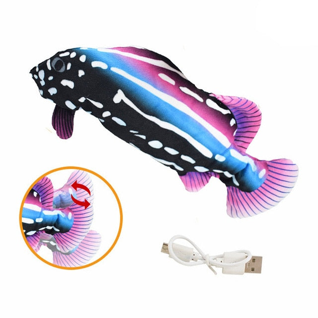 Toys for Dog Interactive Electronic Floppy Fish Dogs Toys Toothbrush Chew Training Funny Game Fish For Pet Puppy Trixie Dog