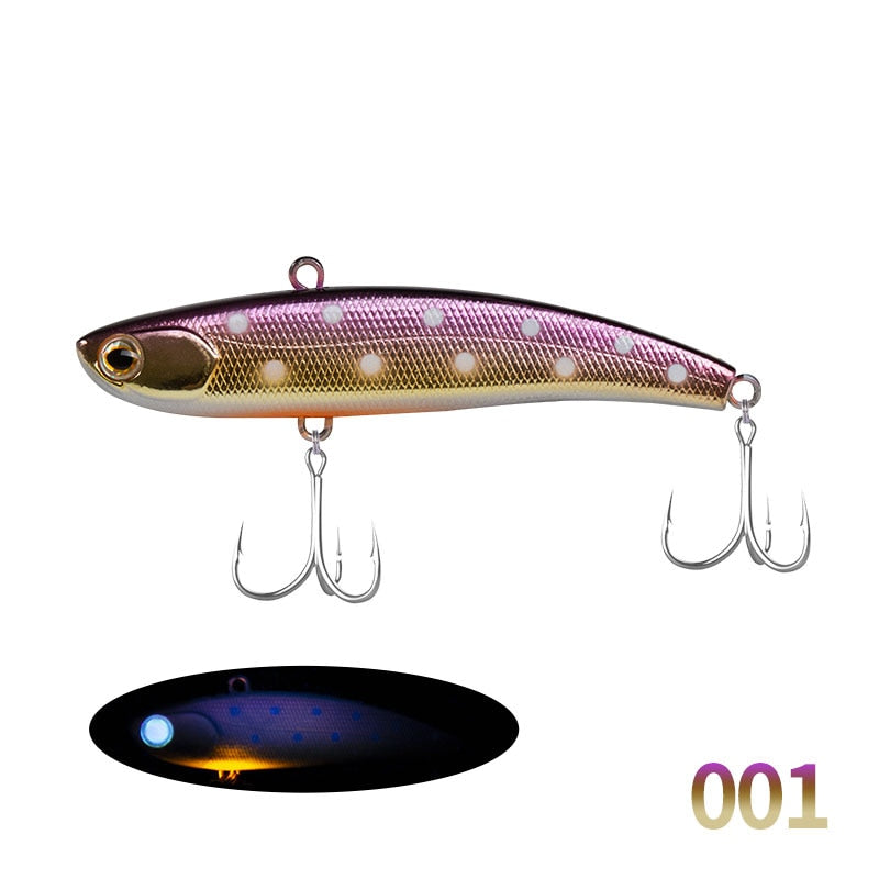 D1 VIB Fishing Lures 80mm 17g Long Casting Rattlin Hard Bait Sinking Artificial Vibration Bait For Bass Pike Fishing Tackle