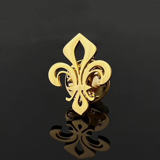 Lily of the Valley Brooch for Men Women Charm Pins Stainless Steel Souvenir Jewelry Suit Gold Badge Wedding Dad Couple Gift