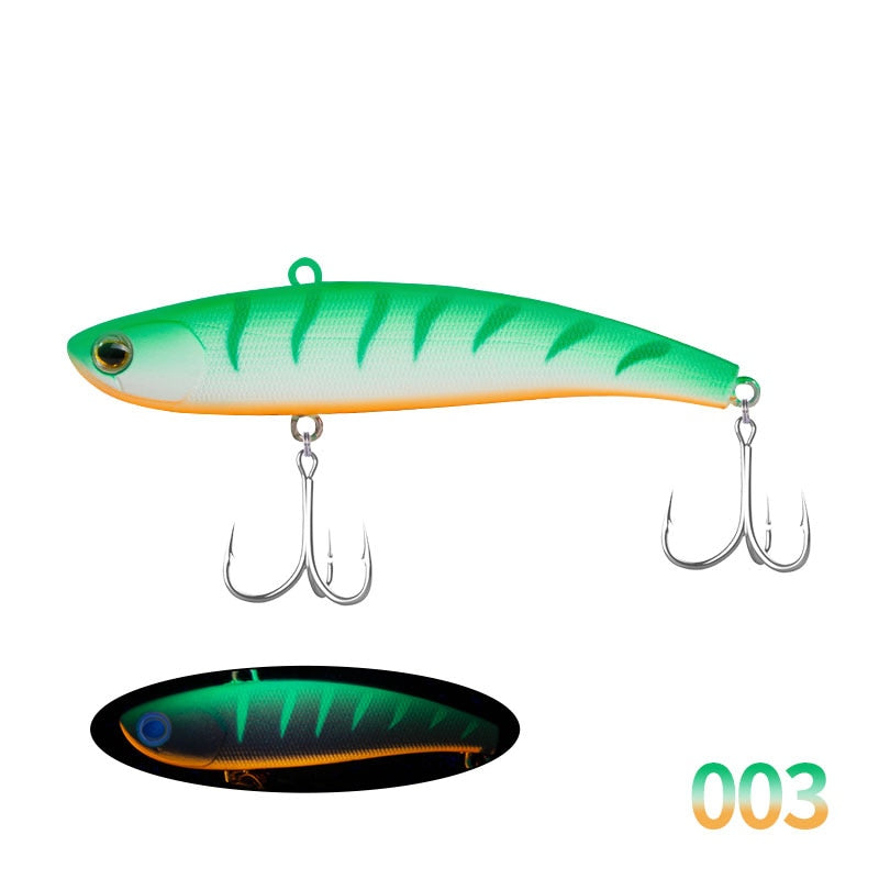 D1 VIB Fishing Lures 80mm 17g Long Casting Rattlin Hard Bait Sinking Artificial Vibration Bait For Bass Pike Fishing Tackle