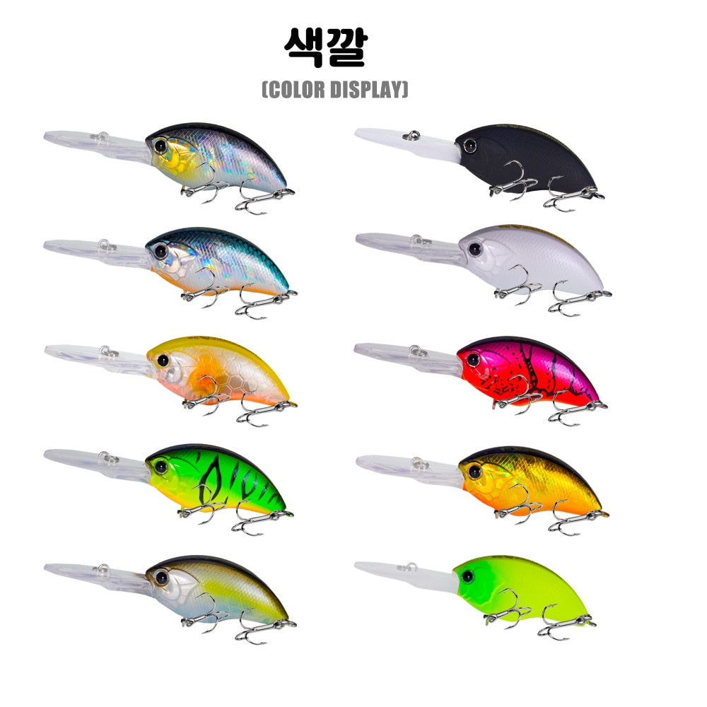 2022 Crankbaits Fishing Lure Crank Weights 12.3g 0.8-3m Pesca Pike Isca Artificial Saltwater Bass Lures Whopper Baits Carp Fish