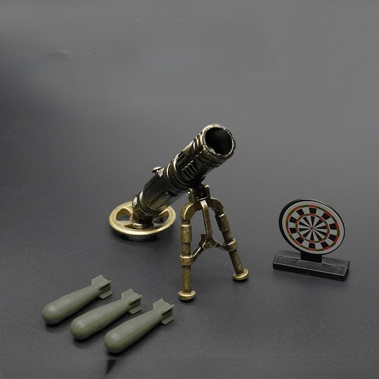 Boy Military Weapon Minis Mortar Launcher Toys Mountain Cannon Explosion-Proof Shield Kids Education Shooting sports Toy Gifts