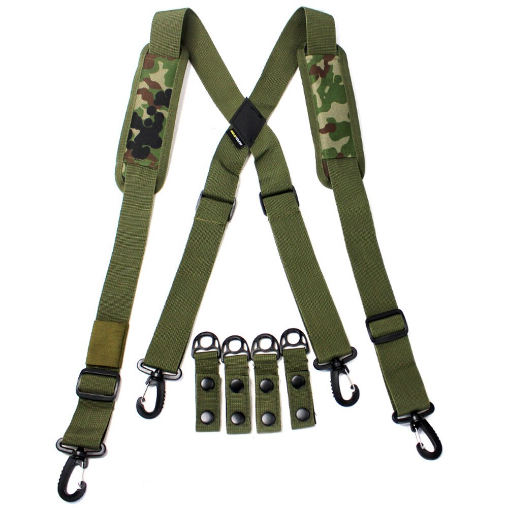 MeloTough Tactical Suspenders ,Police Suspenders for Duty Belt Belt with Padded Adjustable Shoulder Military Tactical Suspender