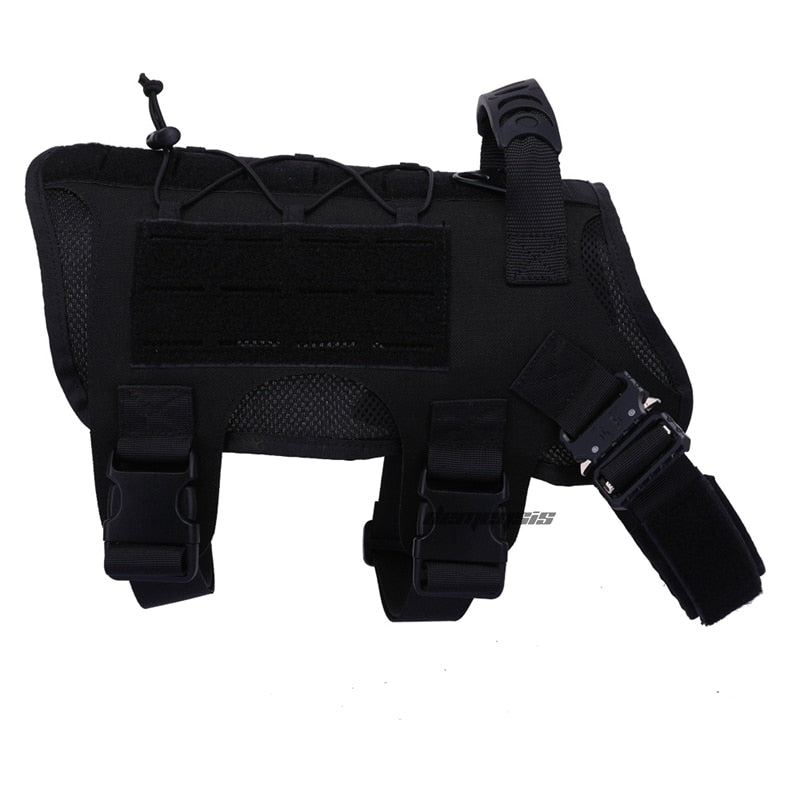 Tactical Dog Vest Military Hunting Shooting Cs Army Fan Service Nylon Pet Vests Airsoft Training Molle Dogs Harness