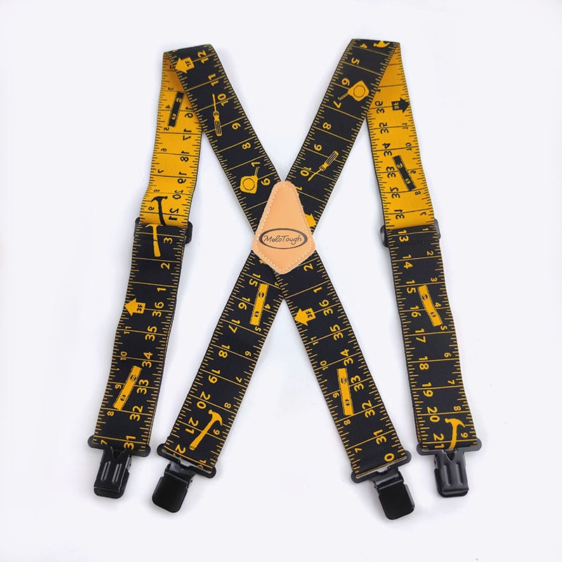 1Pc 5*120cm Men&#39;s Adult X-type 4 Clips High Elastic Suspender Adjustable Heavy Duty Braces Tool Belt Susperders Male Jockstrap