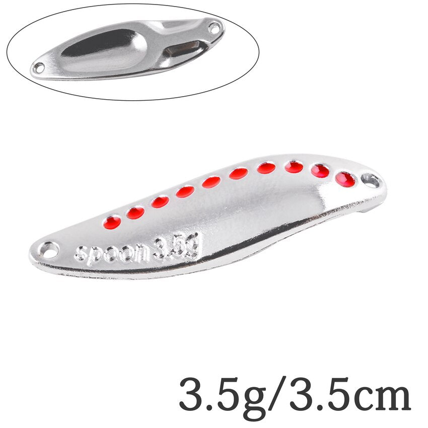 Metal Vib Leech Spinners Spoon Lures 2.5g 3.5g 5g 7.5g 10g 15g 20g 25g Artificial Bait Lure Fishing Tackle for Bass Pike Perch