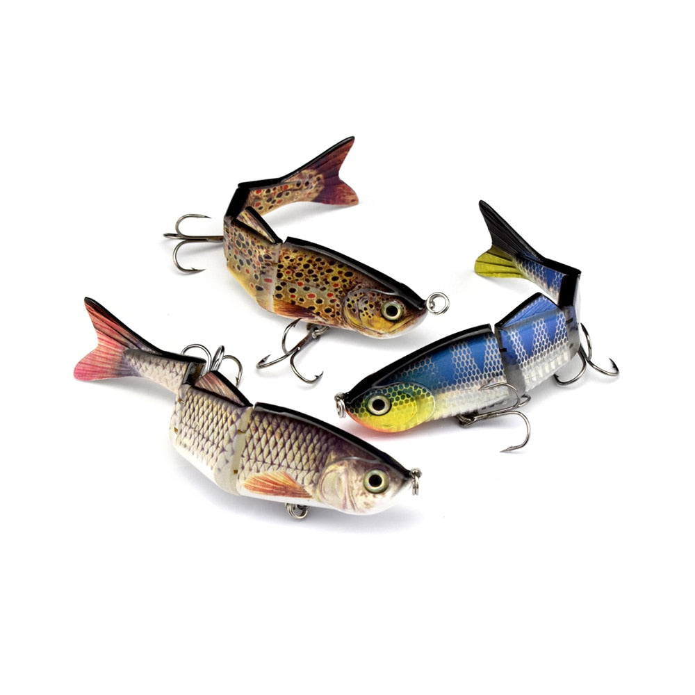 ODS 150mm 33g Freshwater 4 Sections multi Jointed life like sinking Swimbait fishing lure Hard Artificial Bait