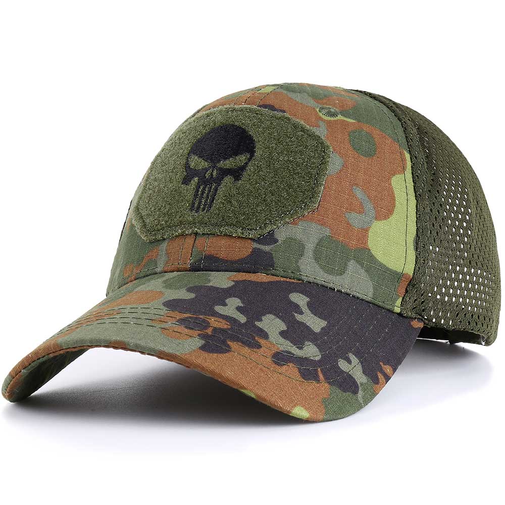 Sports Hat Tan Cycling Camo Hiking Cap Baseball Hunting Tennis Golf Mesh Military Airsoft Tactical Hats Skull Snapback Men Women