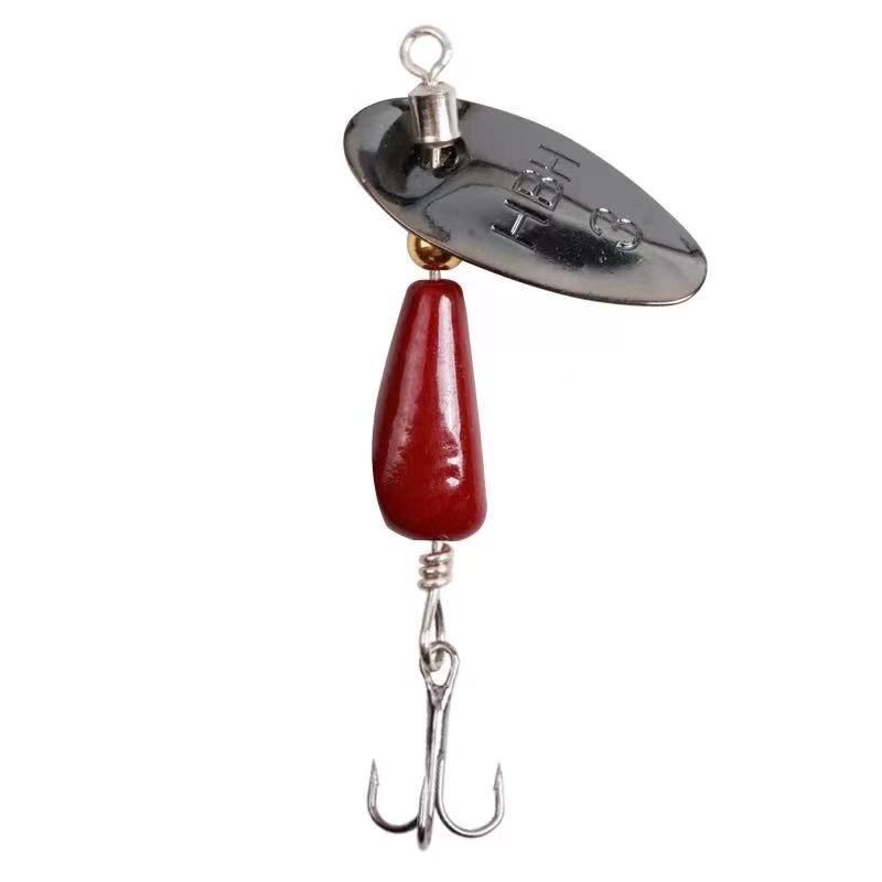 MAGBLUE 1pcs Rotating Spinner Fishing Lure Spoon Sequins metal baits Wobblers Bass Pesca Hand shaker Makou Bass Fishing Tackle