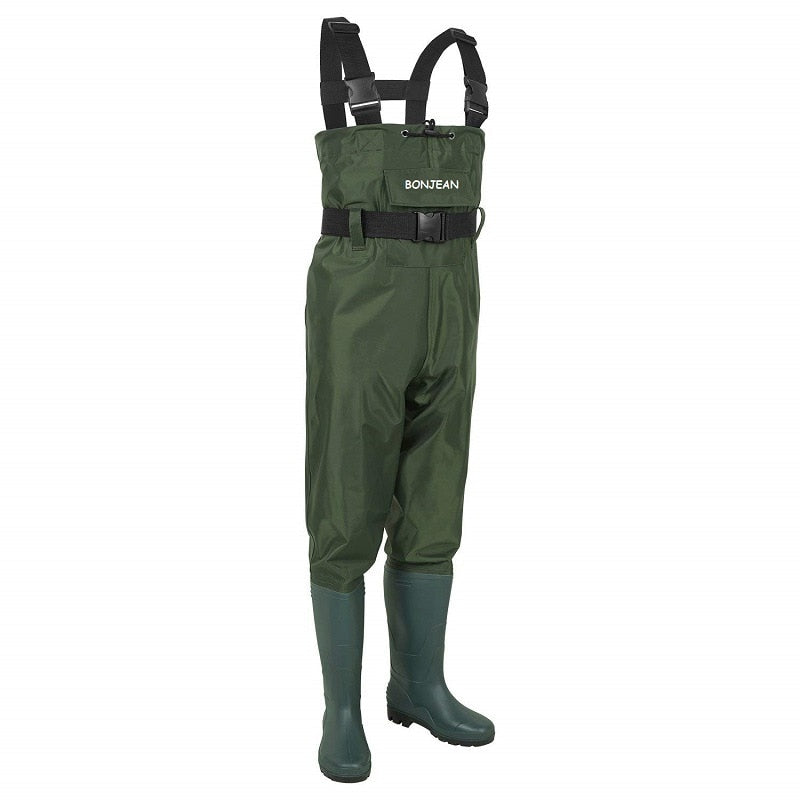 Fishing Waders Pants Overalls With Boots Gear Set Suit Kits Men Women Chest Waders Pants Adult Set Waterproof Overalls Trousers