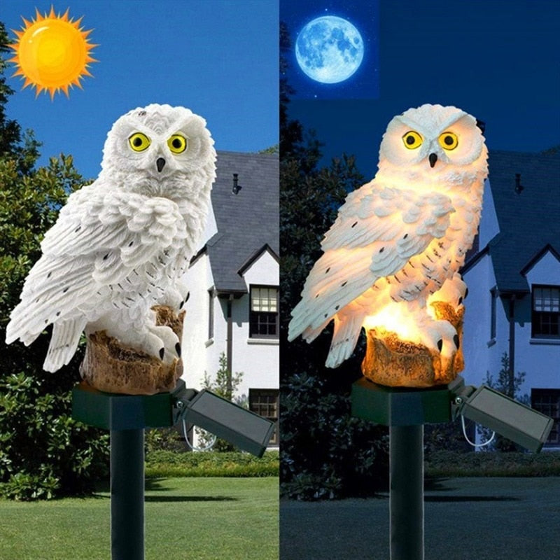 Solar Lamp Owl Animal Solar Garden Lights Solar Powered Solar Led Light Outdoor Garden Decoration Lamp Waterproof Solar Lights