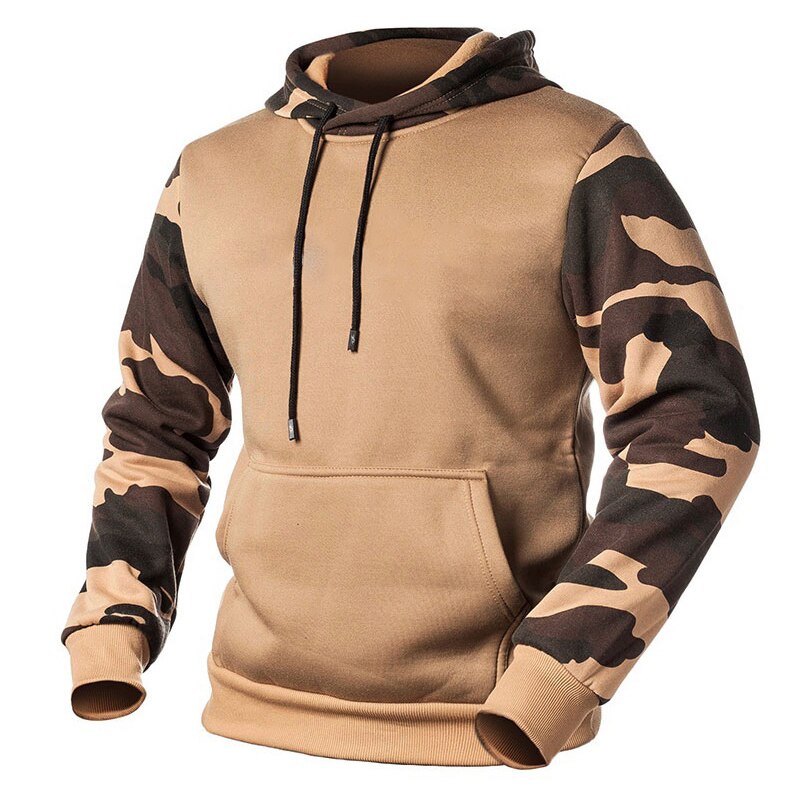Camouflage Hoodies Men Casual Pullover Sweatshirt Fleece Oversized Fashion Hip Hop Streetwear Sweatshirt Man Hoodie Patchwork