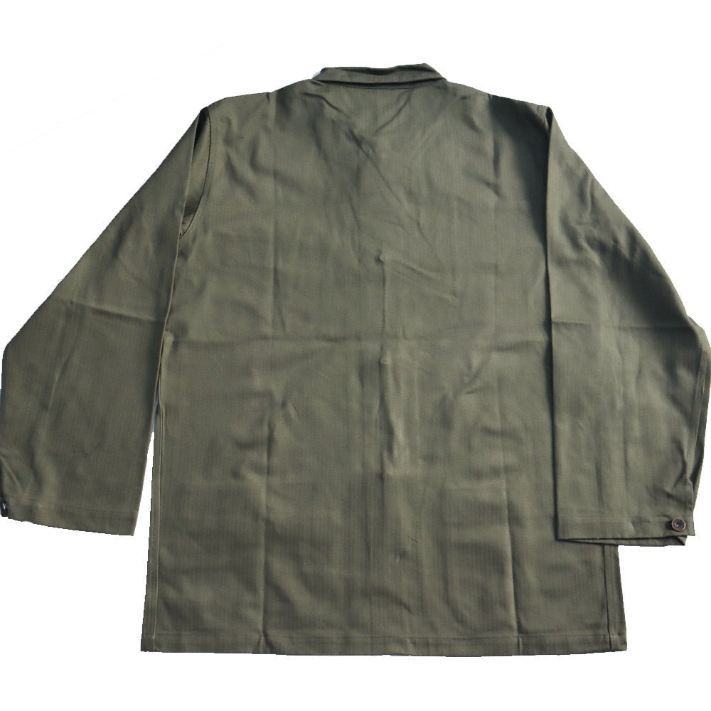 USMC WWII Softshell Jacket Navy Marine Corps Casual Coat Retro WW2 US Army HBT Uniform For Men Military Clothes