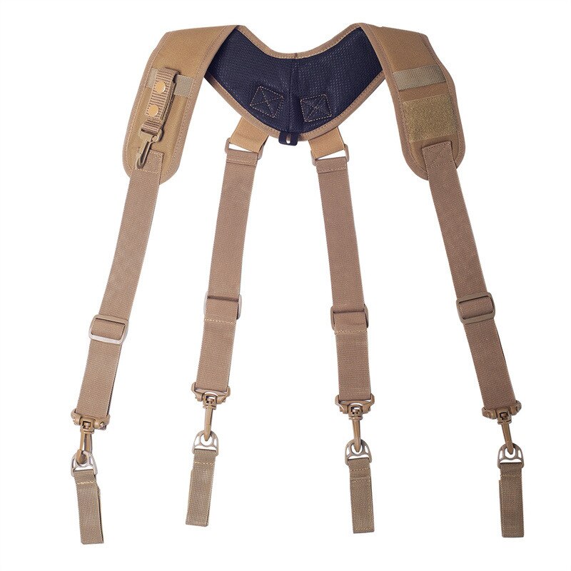 Black Suspenders For Men Y /H Type Tooling Suspender Can Hang Tool Bag Reducing Weight Strap Heavy Work Tool Belt Suspenders