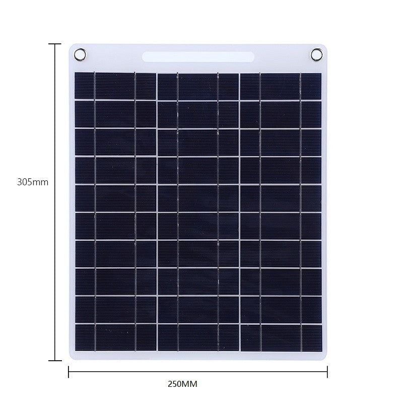 60W Solar Panel Portable 5V Dual USB Fast Charg Panel Kit Outdoor Emergency Charging Battery Camping Hiking Travel Phone Charger