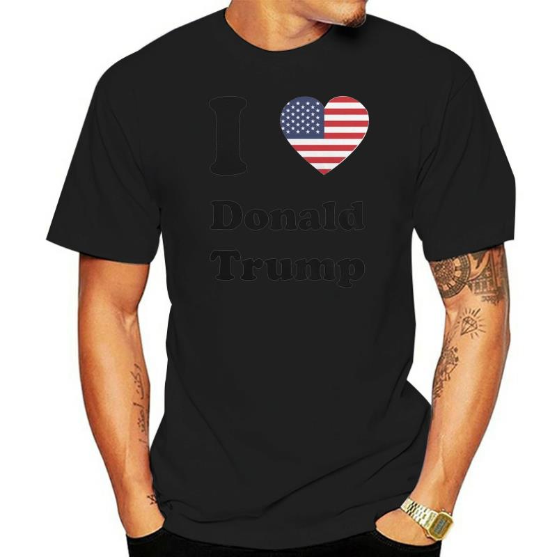 Election 2016 I Heart Donald Trump White Adult T Shirt Suit Hat Pink T Shirt Retro Vintage Classic T Shirt Mens Pride Dark Tops