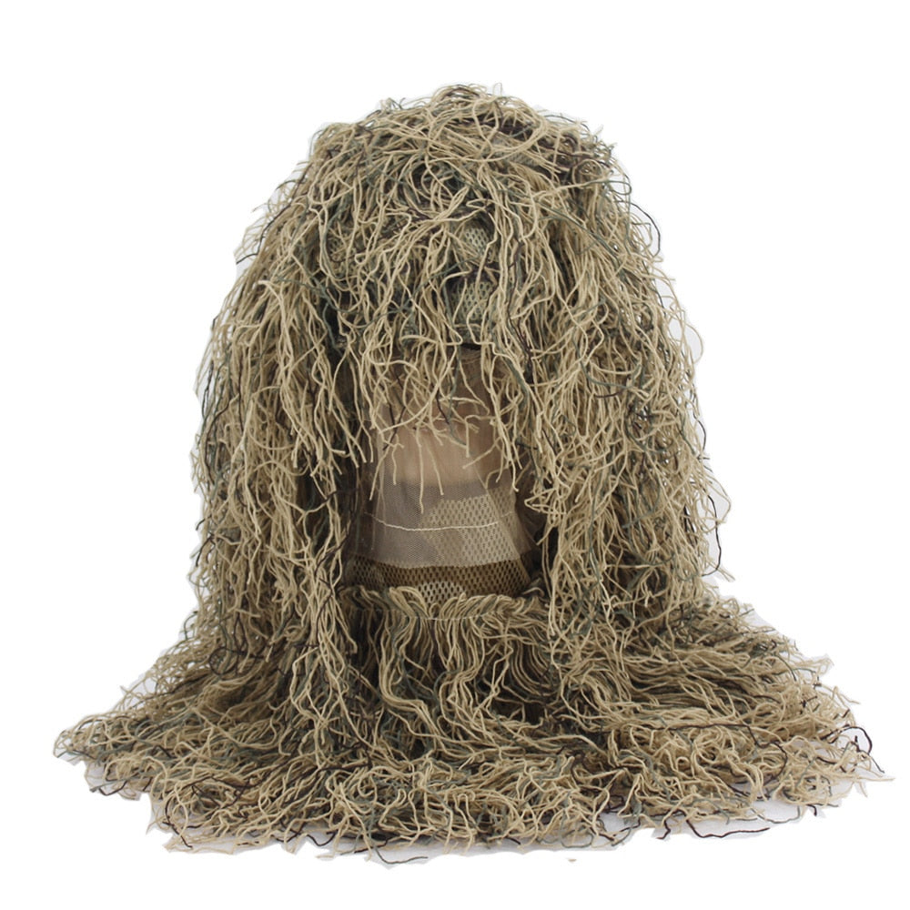 VULPO Tactical Airsoft Sniper Ghillie Suit Hood Camouflage HeadGear For Ghillie Suit Hunting Paintball CS Game Head Cover