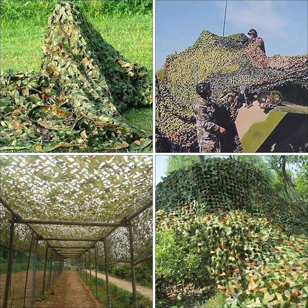 VILEAD Simple Garden Decoration Camouflage Nets Gazebo Mesh Fabric Army Military Camo Netting for Hunting Car Covers Shelter