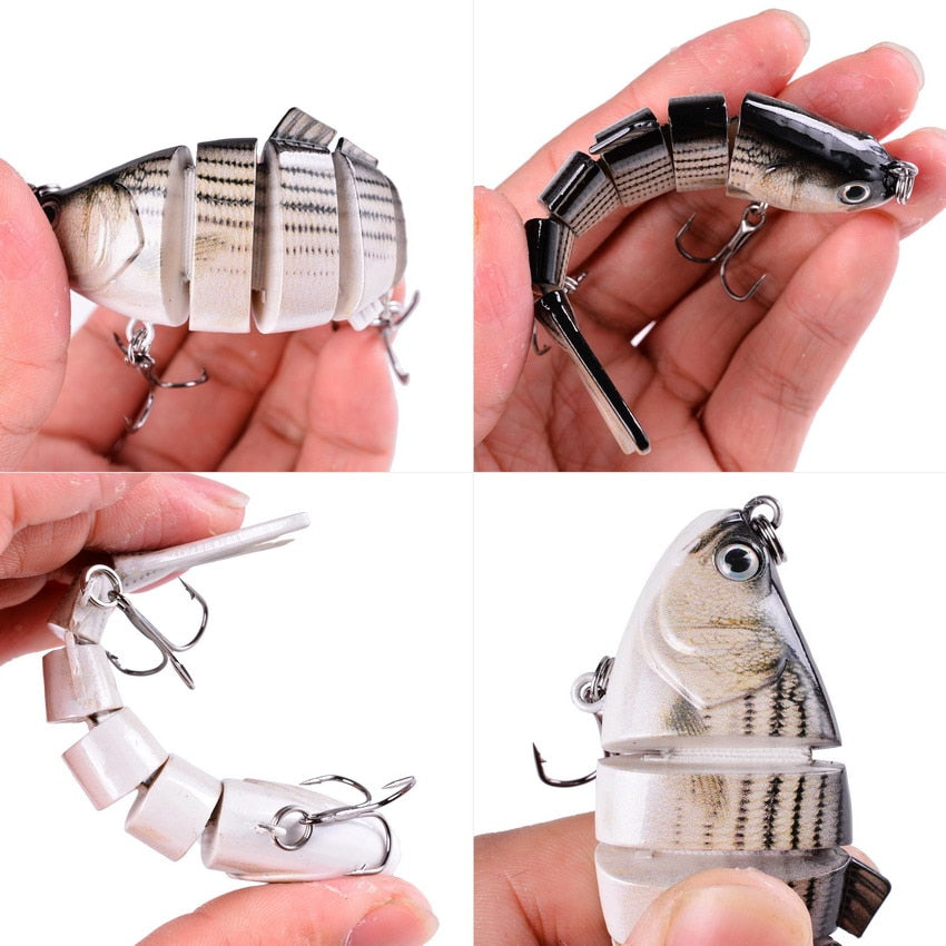 Fishing wobbler Lifelike  6/7 Segment Swimbait Crankbait Hard Bait Slow 10cm 17g 15g Isca Artificial Lures Fishing Tackle