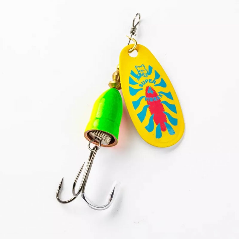 Fisher Town 1pc15g Metal Spinnerbait Fishing Lure Long Cast Rotating Spinner Spoon Hard Artificial Baits Buzz For Bass Pike