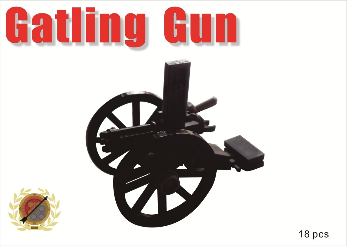 WWII Building Blocks Military Napoleon Gun Front Loaded Gun Retro M1875 Field Gun Building Block Model Weapon Accessories Toys