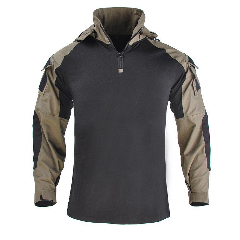 Men&#39;s Bomber Jacket Tactical Flight Jacket Coat Combat T-shirt, Tactical Hunting Hoodie Camouflage Men Jacket