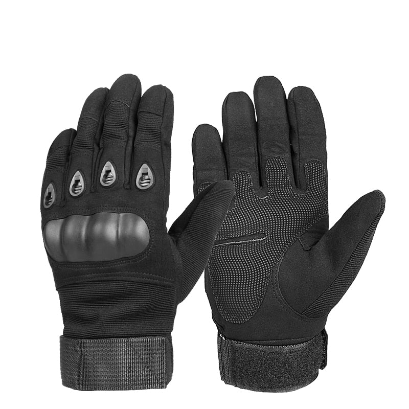 OZERO Motorcycle Breathable Full Finger Military Glove Non-slip Outdoor Racing Sport Glove Motocross Protective Glove Men Women