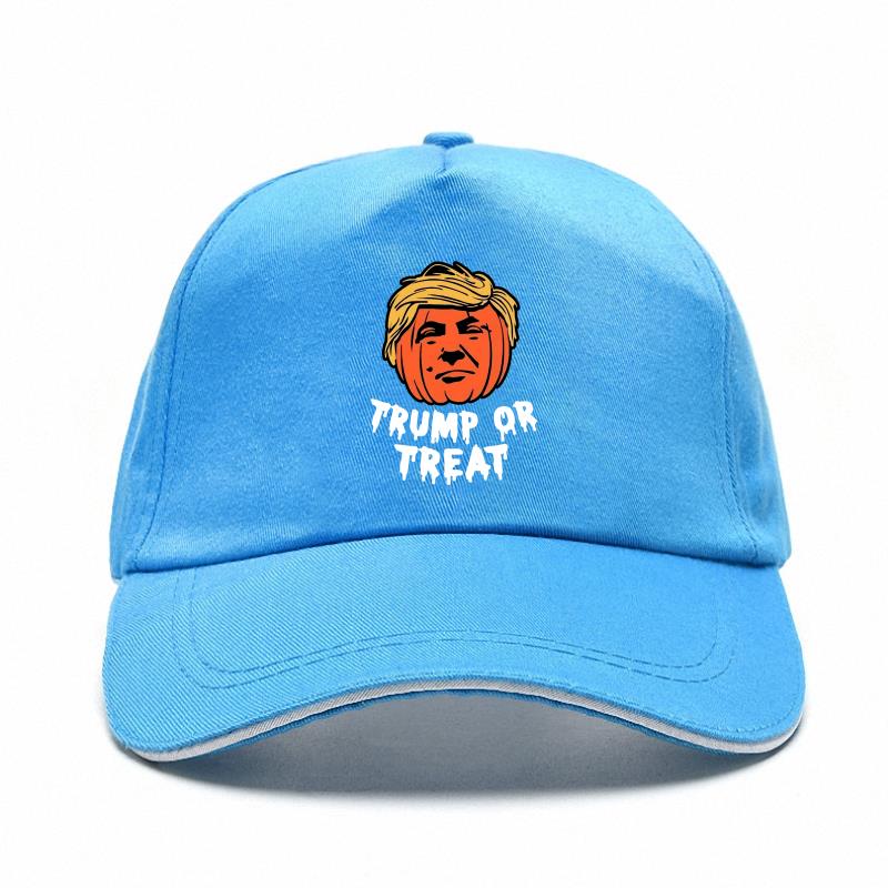 New Black, Navy Bill Hats Donald Trump Or Treat Halloween Funny Baseball Cap Women Men Printing Baseball Caps