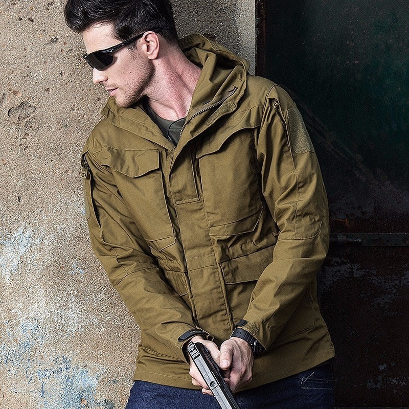 Upgrade M65 WWII Tactical Jacket Men US Army Waterproof Windbreaker Multi-Pocket Camouflage Military Outdoor Camping Hunting Coat